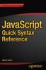 Книга JavaScript Quick Syntax Reference