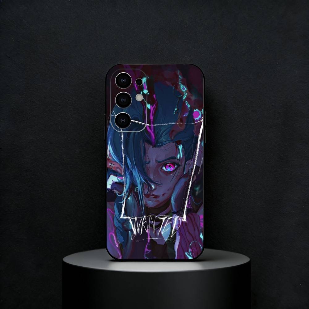 Чехол для телефона J-Jinx L-LOL Для Samsung S25, S24, S23, S22, S21, S20, Ultra, Plus, FE Черный Мягкий Чехол