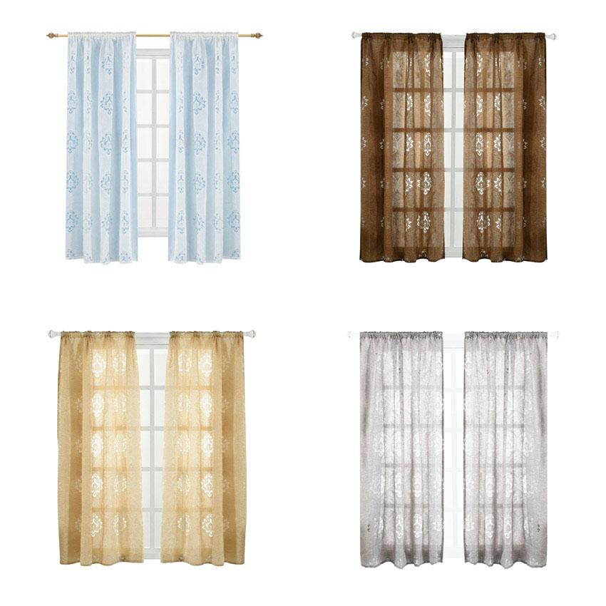 Цветы Цветочные ажурные кружевные прозрачные шторы для спальни, гостиной, кухни, занавески для окон, шторы для спальни, серапе