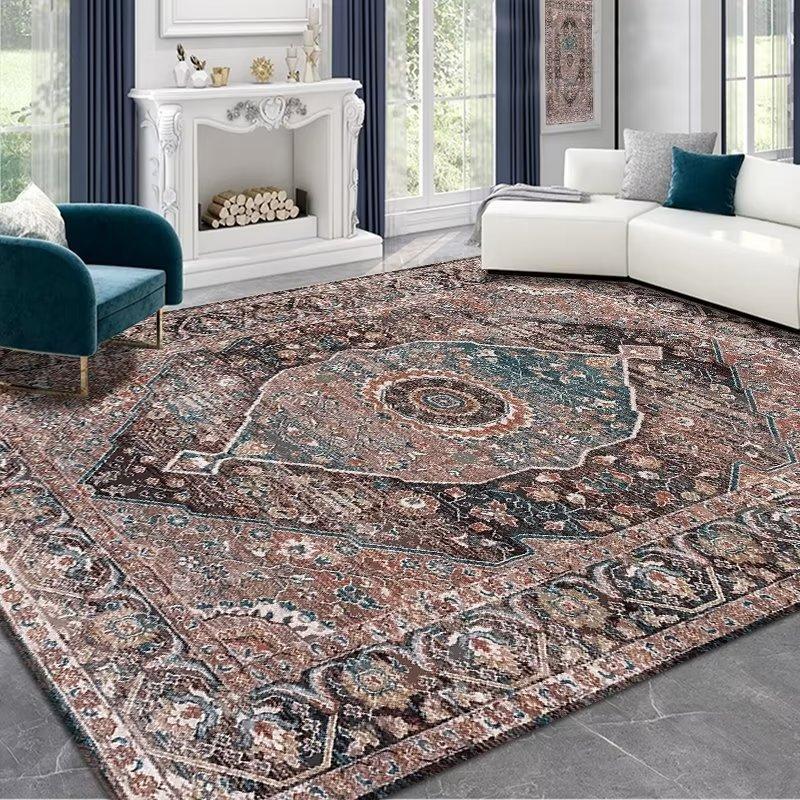 Зимний ковер для гостиной, персидский ковер в стиле ретро, ​​домашний журнальный столик, диван, полный ковер, большой коврик для ковра