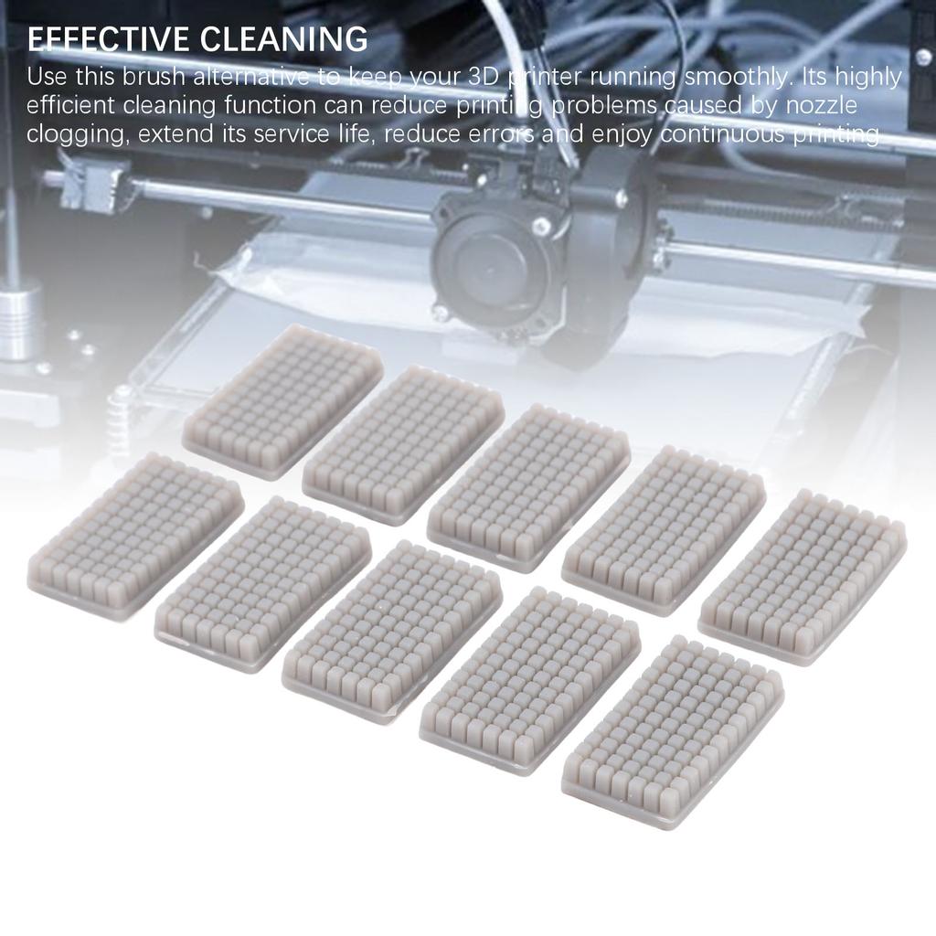 Скребок для сопла Подходит для 3D-принтера QIDI Plus 4 Горячий конец Силиконовая щетка 27x15x4,7 мм Скребок для сопла Скребок для сопла 3D-принтера