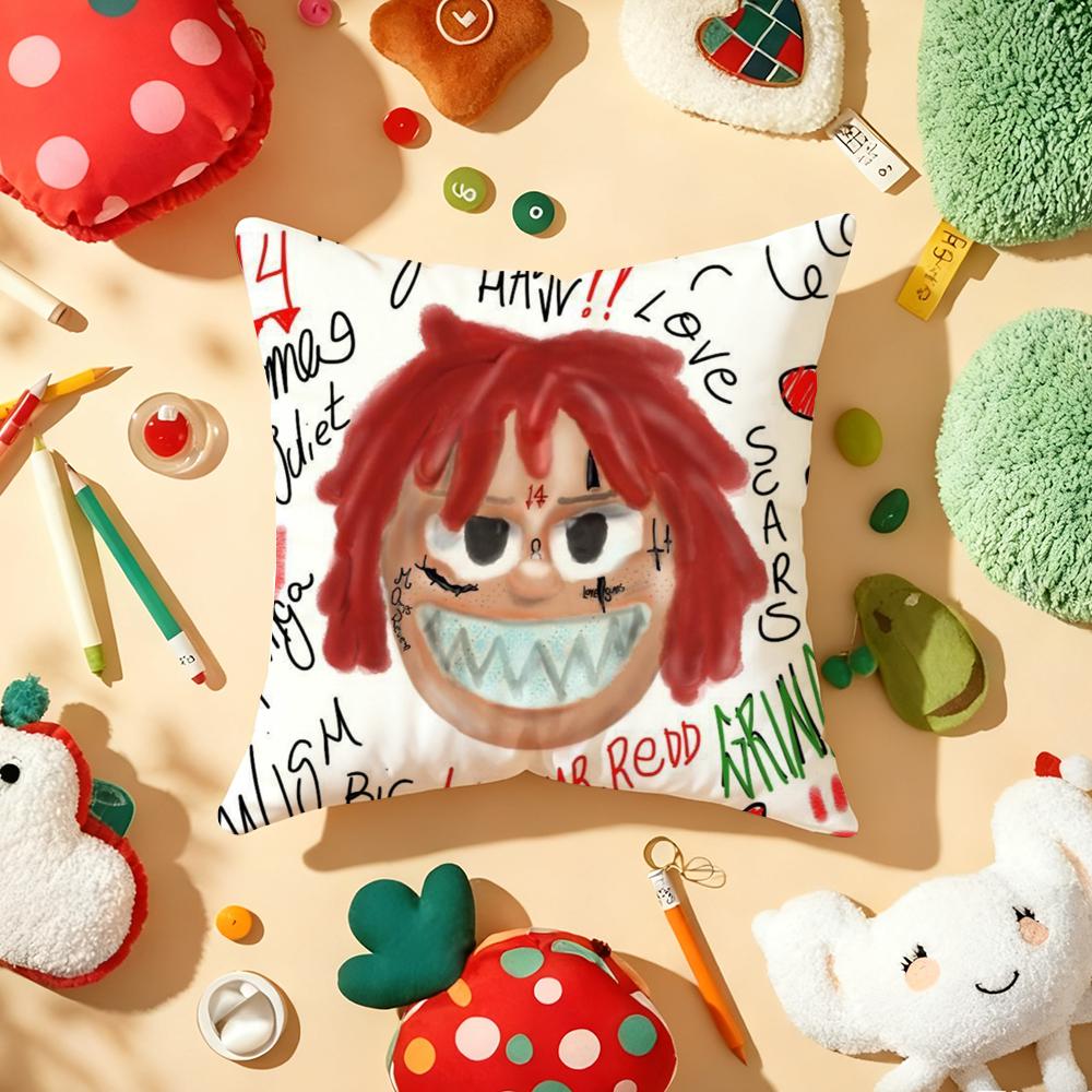 Rapper TTrippie Cool RRedd Cushion Cover Plush Fabric Soft DoubleSided Printed Sofa Warm Winter Home Gift Pillow Cover