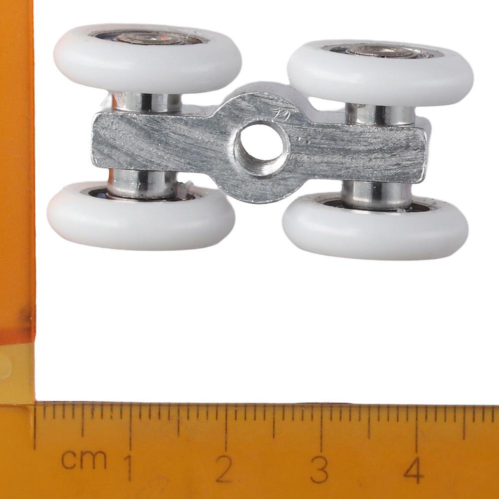 2 шт. металлический подвесной раздвижной ролик 1,85*0,87 дюйма комплект дверных роликов нержавеющий шкив фурнитура шкаф