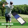 Lightweight Yardage Book PU Leather Score Notebook Golf Gifts Golf Score Book  Golf Enthusiasts