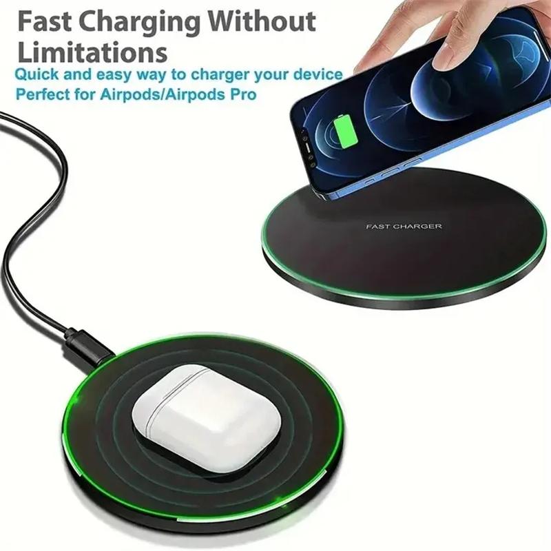 30W Wireless Charger Pad Stand for iPhone 16 15 14 13 12 Pro Max Samsung Xiaomi Phone Chargers Induction Fast Charging Dock Station
