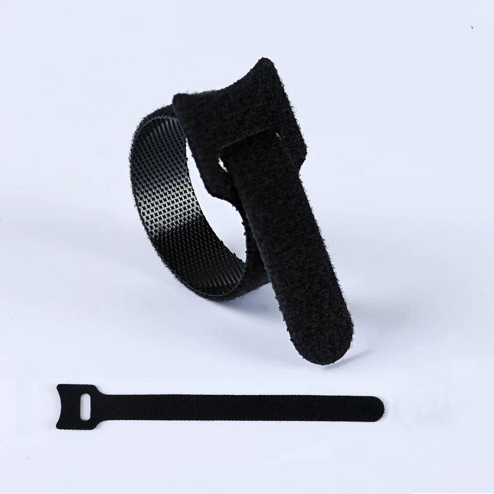 50Pcs 150mmx12mm T Buckle Strap Nylon Loop Wrap Data Cable Tie Portable Cable Organizer Home