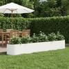 Raised Garden Bed White 300 x 40 x 40 cm Steel