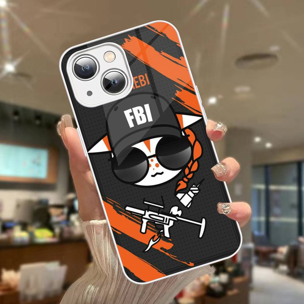 R-Rainbowes Игра Six Siege Аниме Закаленное Стекло Для Iphone 14 13 12 11 Pro Mini XS MAX 14Plus X XS XR Чехол