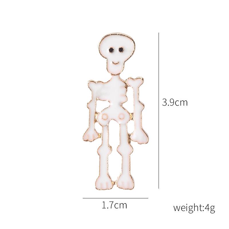 Модная брошь в виде черепа, тыквы и призрака на Хэллоуин
