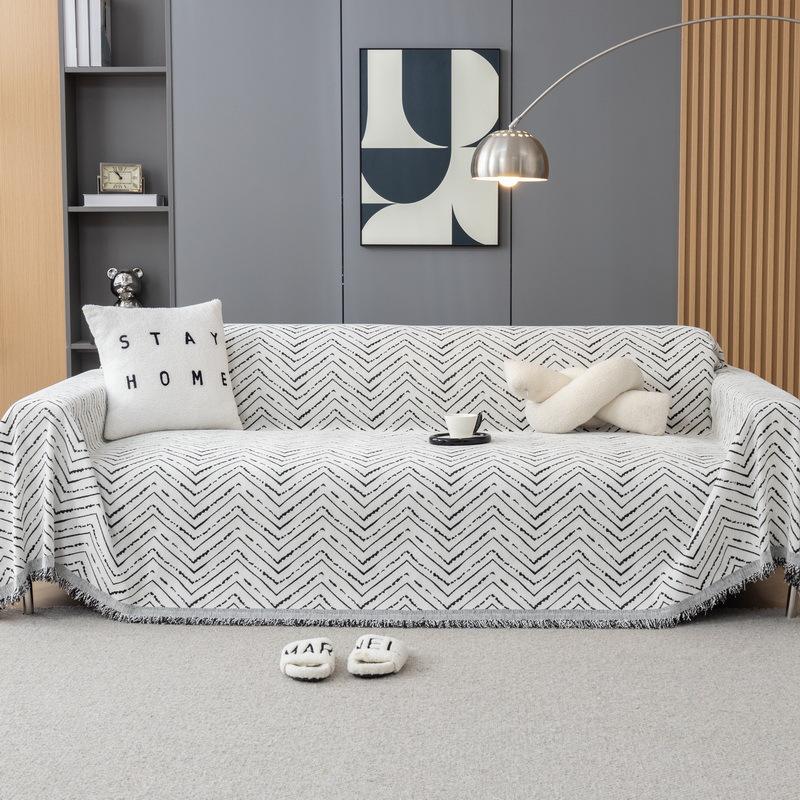 Полотенце для дивана из шенилла, цельное, простое, современное, нескользящее, всесезонное, универсальное, высококачественное, все включено, универсальное, чехол для дивана