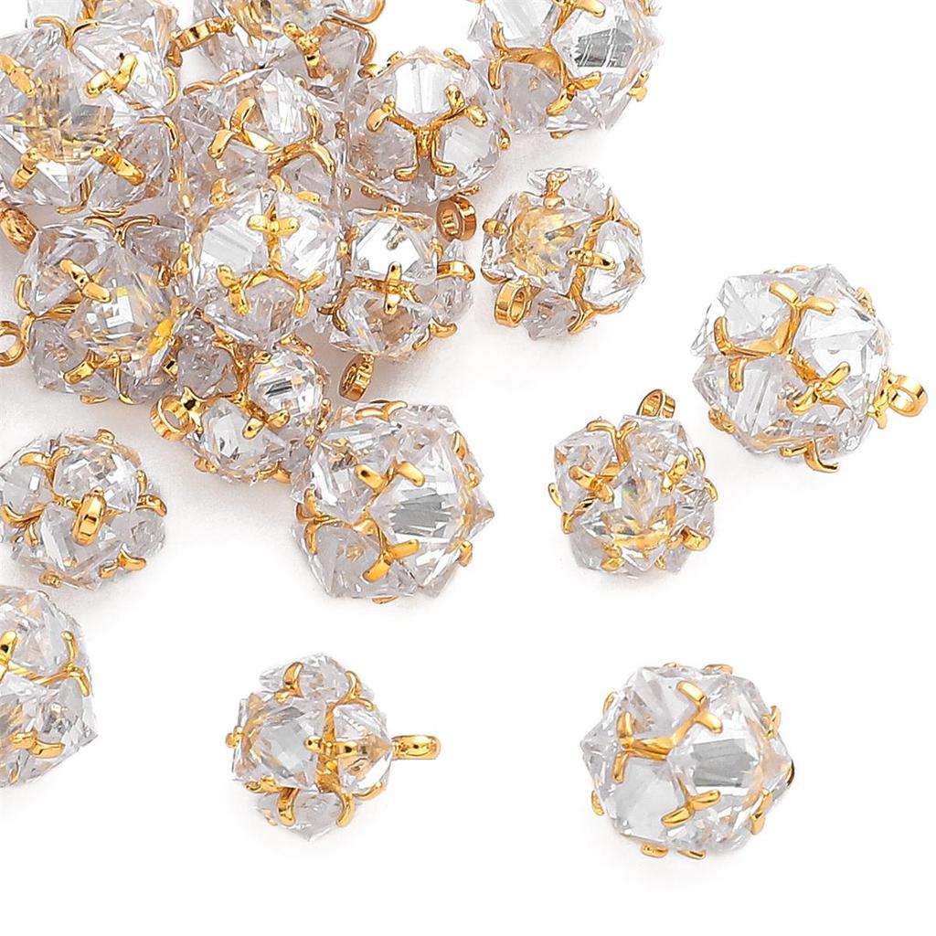 Медь циркон квадратная геометрия подвески для DIY ожерелье серьги DIY ювелирных изделий фурнитура