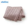 Mimixiong OEKO-TEX Персонализированное однотонное чехол Ракушка Фантазийный край Вязаное одеяло для новорожденного Дышащее вязаное одеяло для детской кроватки Постельное белье для детей