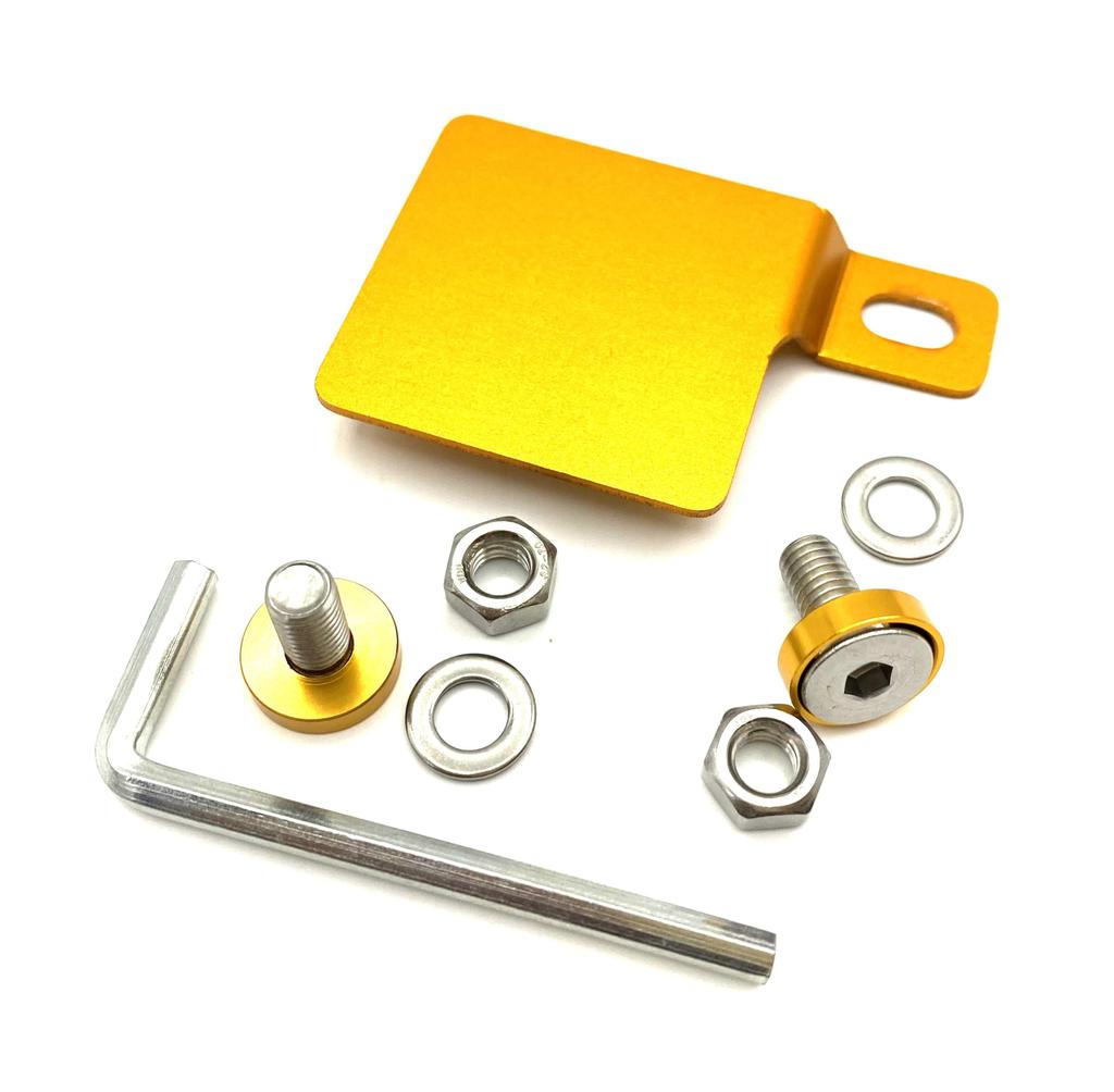 ASATERU A1P15GS Анти- Алюминиевая пластина со ступенями, Для мотоциклов, 0,06 дюйма (1,5 мм) Толстый, Анодированное покрытие золотистого цвета, Золотой S