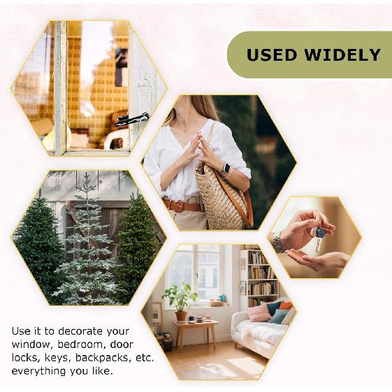 CASONA Car Hanging Decor,Lucky Rear View Mirror Dangling Car Charm,Handmade Ladybug Mushroom Daisy Leaf Boho Nature Decoration Ornament Gift for