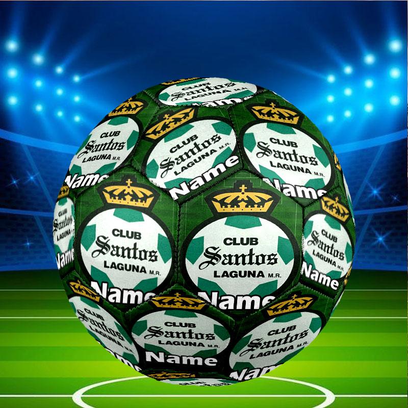 Custom Name Personalized Club Santos Laguna Print Size 5 Soccer Ball Training & Match Football, for Team, Kicking, Gift for Football Enthusiasts