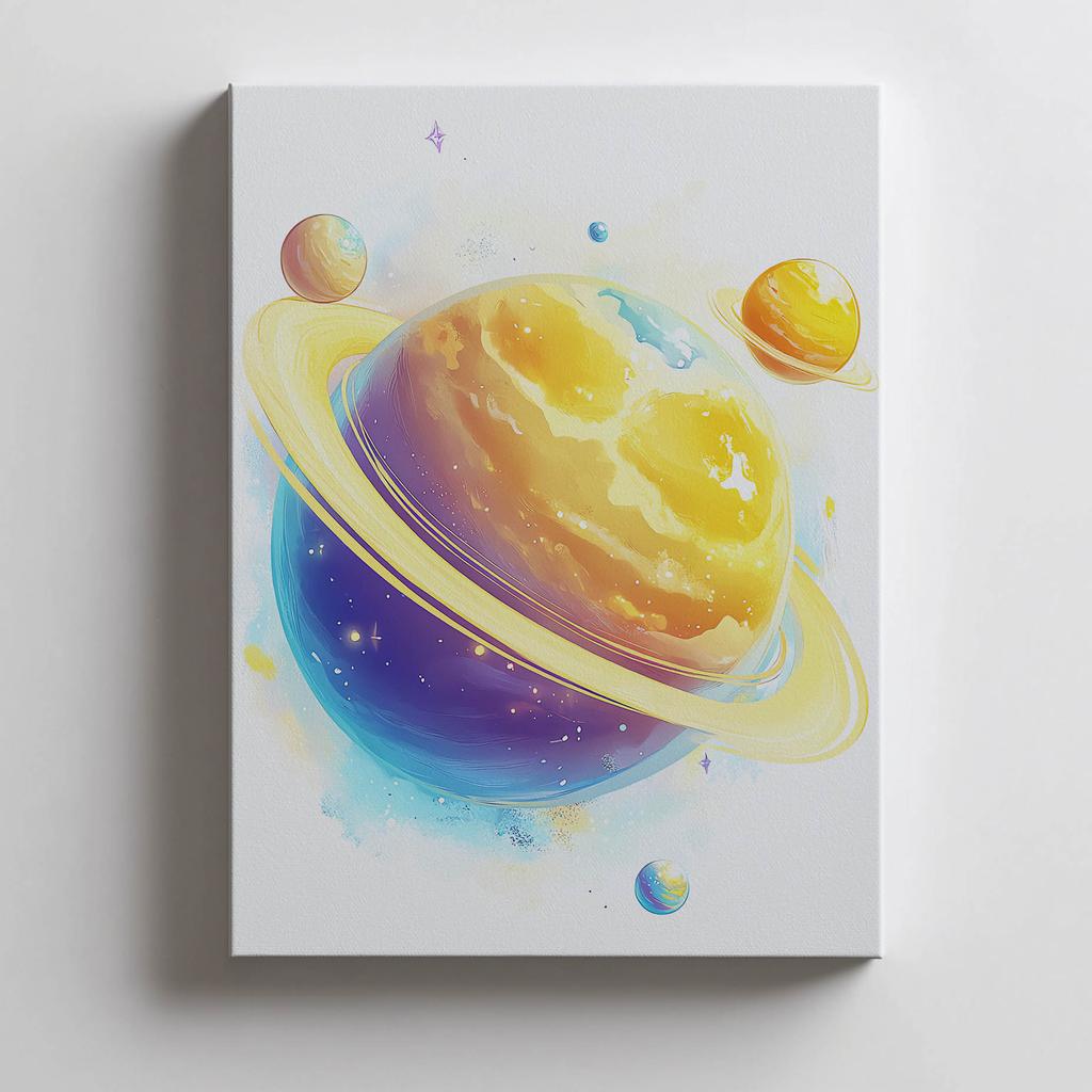 Постер Космическая Гармония Постер Космическая Гармония, 30X40 См, Алюминиевая Золотая Рама, Матовая Бумага 230 Г/м²