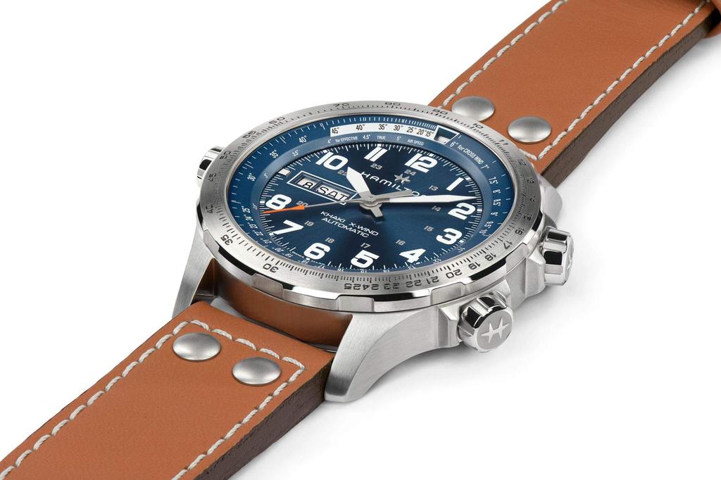 Часы HAMILTON с подлинной гарантией Khaki Aviation Day Date Auto Mechanical Automatic Factory H77765541 Импортные [Hamilton] X-Wind Men's [Обычный продукт]