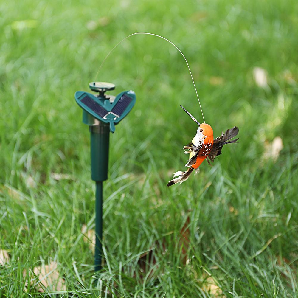 Solar Powered Dancing Fluttering Butterflies Flying Humming Bird Garden