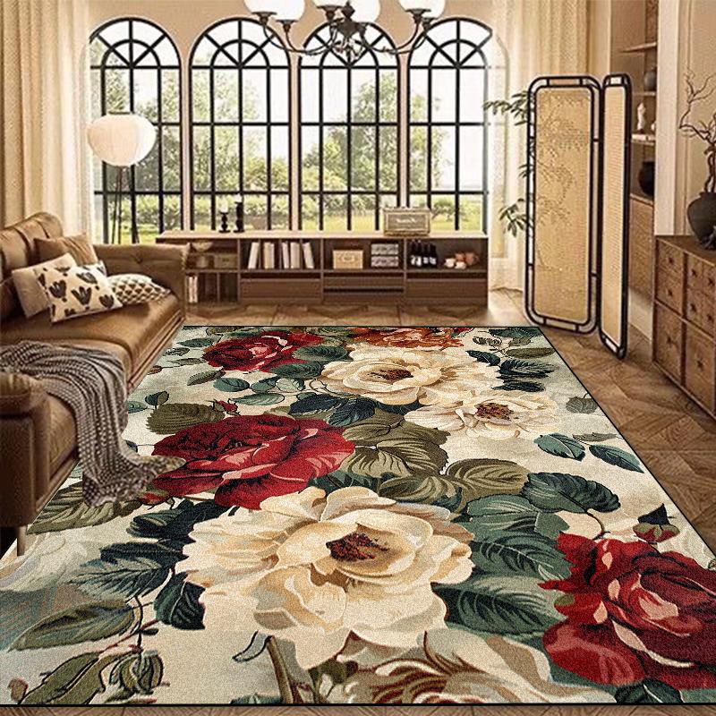 Ковер в европейском стиле большого размера для гостиной, роскошные ковры для украшения дома для спальни, лаунжа, противоскользящий, моющийся, придверный коврик