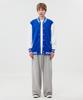 Свитшот Topboy Regular Cotton с контрастными вставками в стиле varsity, синий