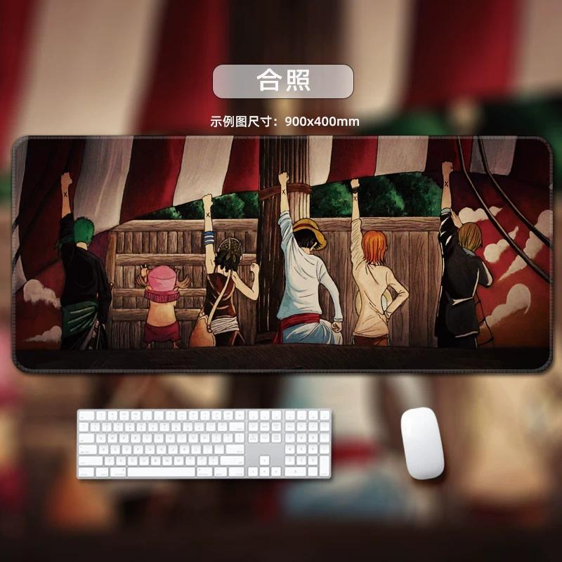 Цельный кожаный коврик для мыши  Большой Маленький Офисный Игровой Коврик для Клавиатуры Настольный Коврик Браслет из Щетины  Монки Д. Луффи  Ророноа Зоро  Декоративный настольный коврик