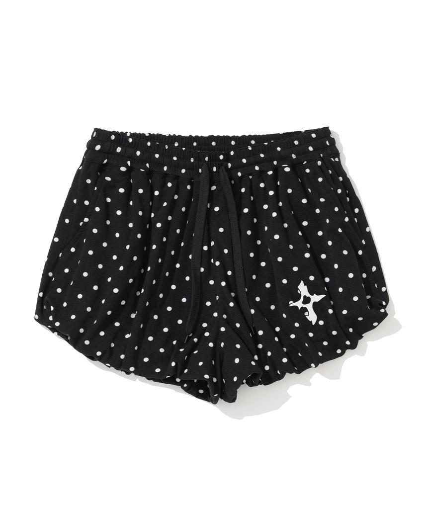 Notponerd W Polka Dot Balloon Shorts - Black