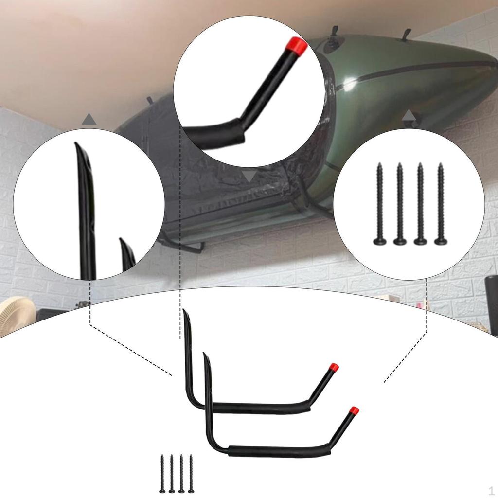 Kayak Storage Rack Bracket Organizer Wall Hanger for Paddleboard Bike Indoor Tools