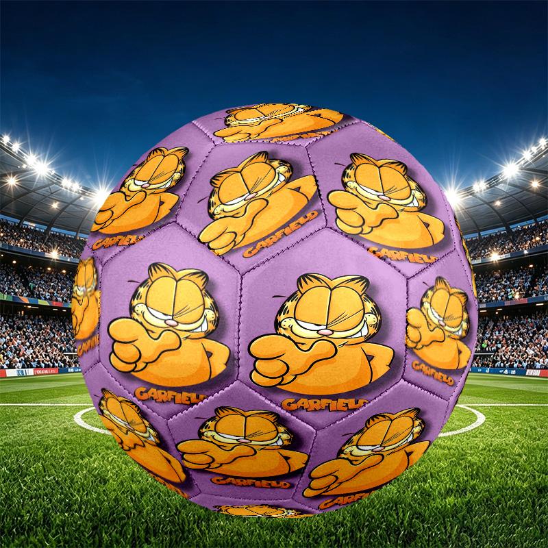 Garfield Print Size 5 Soccer Ball, PU Wear Resistant Football for Match Training and Daily Practice, Birthday Gift for Soccer Fans