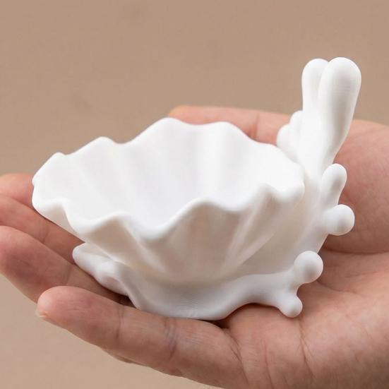Поднос для украшений в виде коралловой раковины, 3D-печатное изделие в скандинавском стиле, прочный настольный органайзер для новоселья, для дома, гостиной, офиса