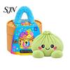 Stuffed Bun Plushie Plush Dumpling Stress Relief Toy, Giant with Steamer, Soft Pinchable Toys Anxiety Relieving Steamed for Kids Teens Adults