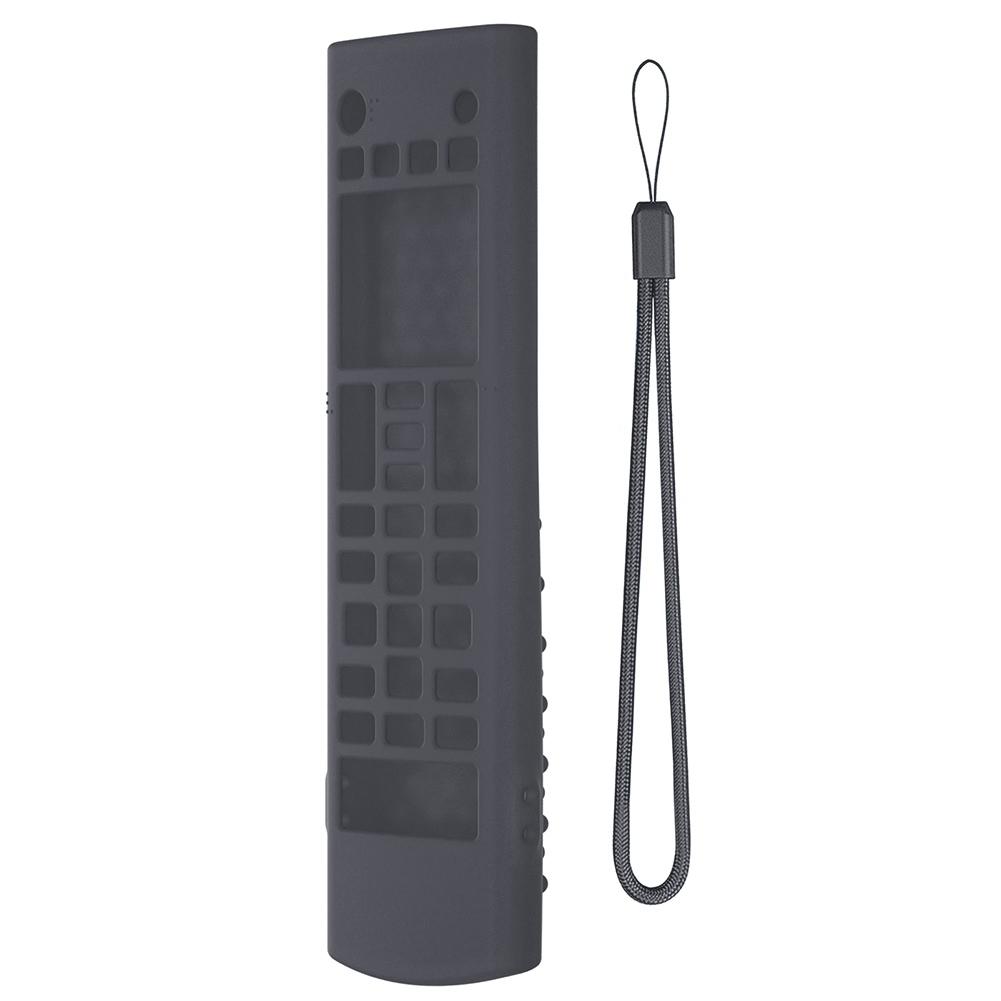 Силиконовый чехол AU для пульта дистанционного управления с ремешком для LG-TV-Remote AKB75095307 (Темный Гр