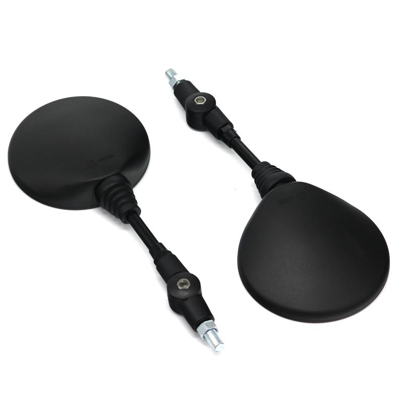 LMoDri черное универсальное складное зеркало для мотоцикла, боковые зеркала для мотоцикла, зеркало заднего вида 8 мм 10 мм для Honda