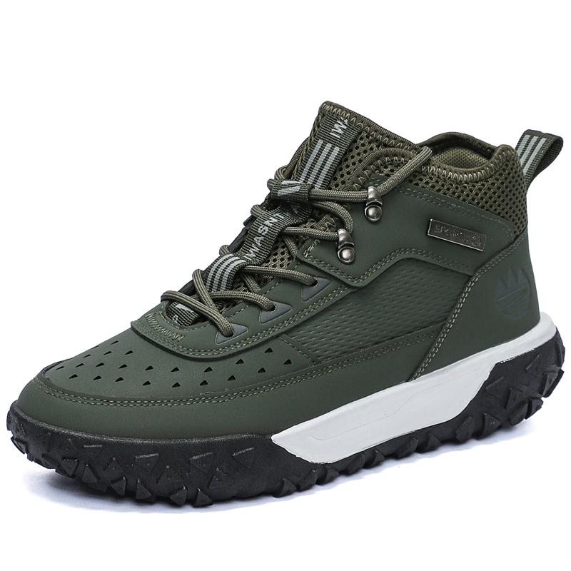 Mens Shoe Security Boots Men Casual Sneakers Booties Man Luxury Shoes High Quality Taco Ankle Boots Work Safety Shoes Brown Boot