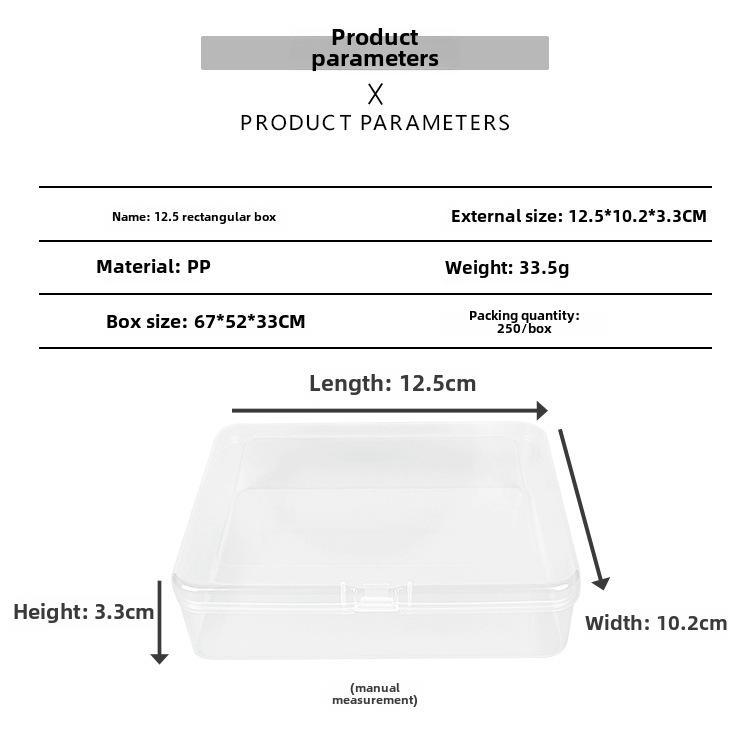 Прозрачный пластиковый ящик для хранения и демонстрации оборудования
