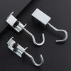 1/2/4Pcs 360° Rotatable Steel Table Hooks - Detachable, Non-Destructive Installation For Office Desks, School Dormitories