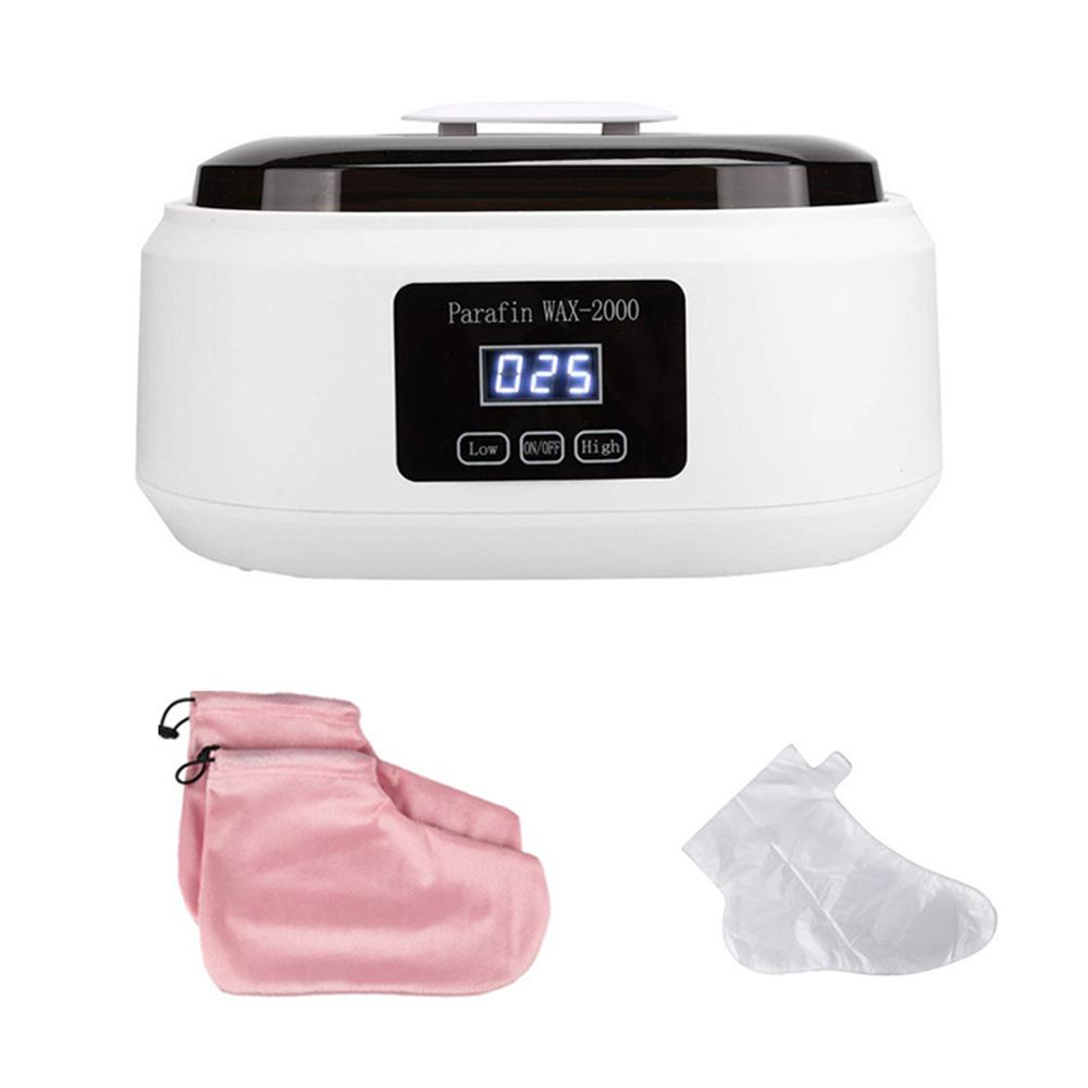 Hands and Feet Mask Warmer Paraffin Wax Bath Heater Machine Moisturizing Hydrating Kit Hand Waxing Spa Smooth and Soft Skin Care
