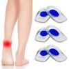 3 пары гелевых усилителей Calcaneenne Pain Pain Feet Sole Heel Plantary Orthopaedic Cushion для мужчин и женщин (С Синий)
