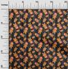 oneOone Cotton Flex Brown Fabric Christmas Dress Material Fabric Print Fabric By The Yard 40 Inch