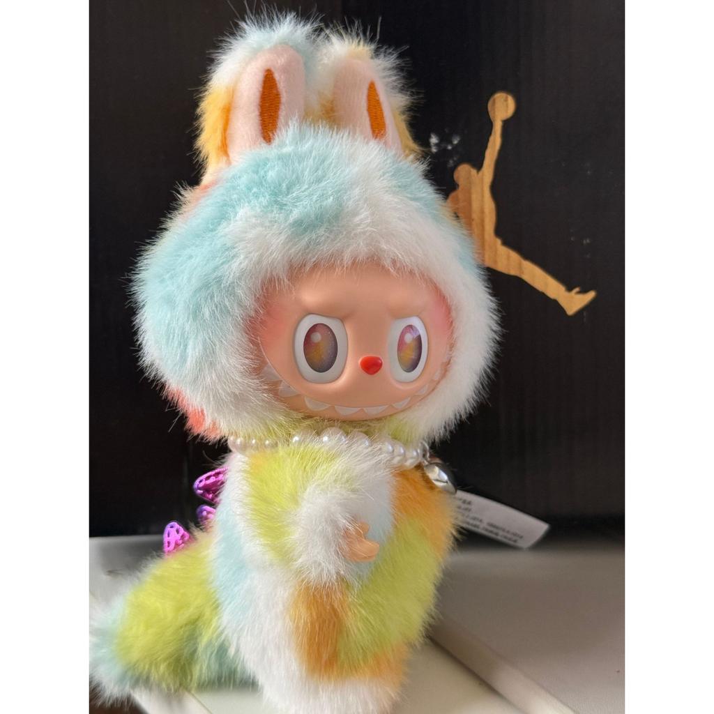 High Quality Vinyl Process Plush Toy 17cm, Tie Dye Plush Toy Christmas Gift for Children