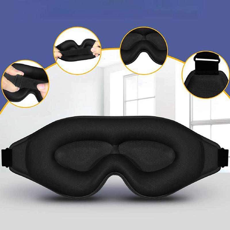 3D Маска для сна Маска для сна для женщин мужчин Контурная чашка Ночная повязка на глаза Роскошная светоблокирующая маска для глаз Формованная маска для глаз