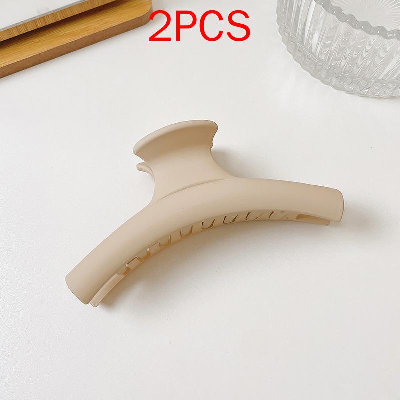 2 шт., комплект головных уборов премиум-класса, новые женские модные зажимы для волос, кофейные, черные, акриловые, большие заколки для волос, зажим для женщин, заколка, аксессуары для волос