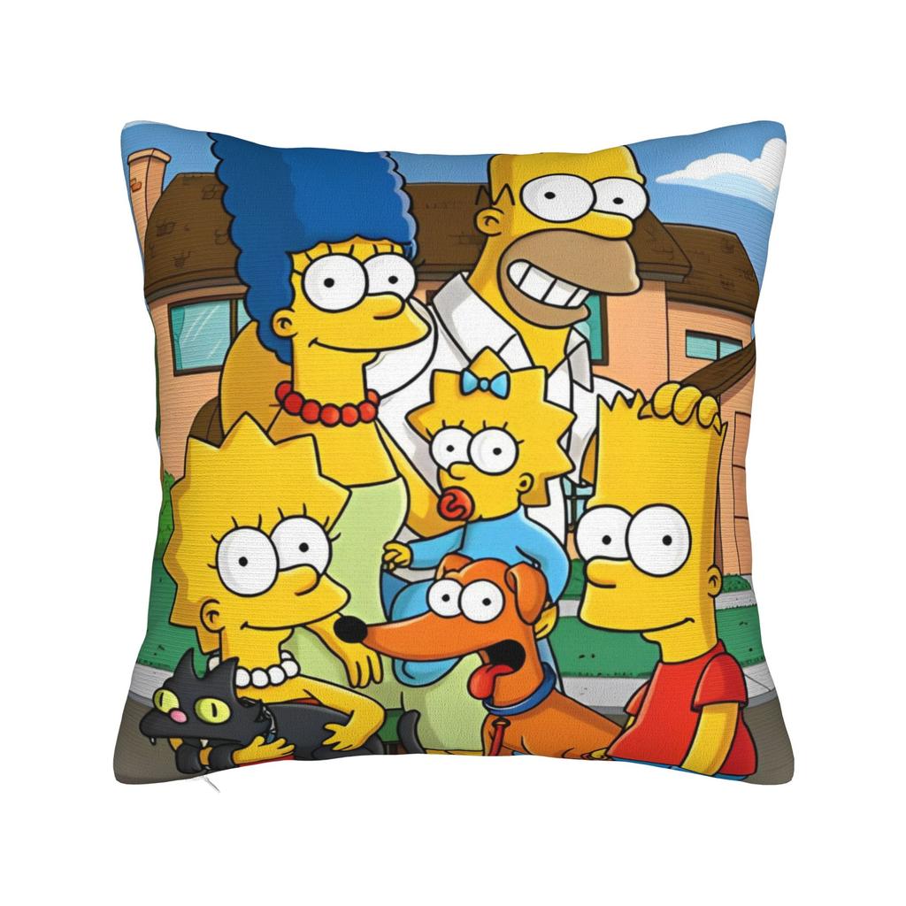 Декоративные наволочки S-Симпсоны Семья Аниме Аксессуары Автомобильная Подушка-плед Чехол Квадратный Стиль Разные Размеры