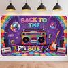 80-90-е Декоративный Баннер Фон Назад в 90-е Винтажная Вечеринка Диско Рок