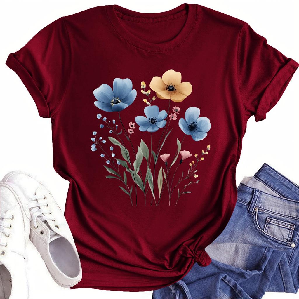 Toddler Girl Boy T-Shirts Kids Top Boys And Girls Printed Short Sleeved T-shirt 1-12Y