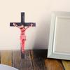 Церковные реликвии Фигурки Распятие Иисус Христос на подставке Крест Настенное распятие Антикварное украшение для домашней часовни