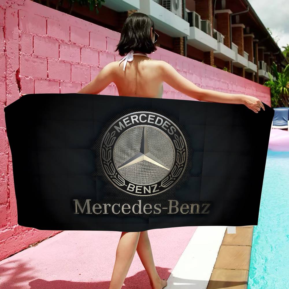CQQ1 M-Mercedes-B-benz Big Microfiber Beach Towels Quick Dry Towel Sand Beach Towels Pool Towel for Travel Swim Pool Yoga
