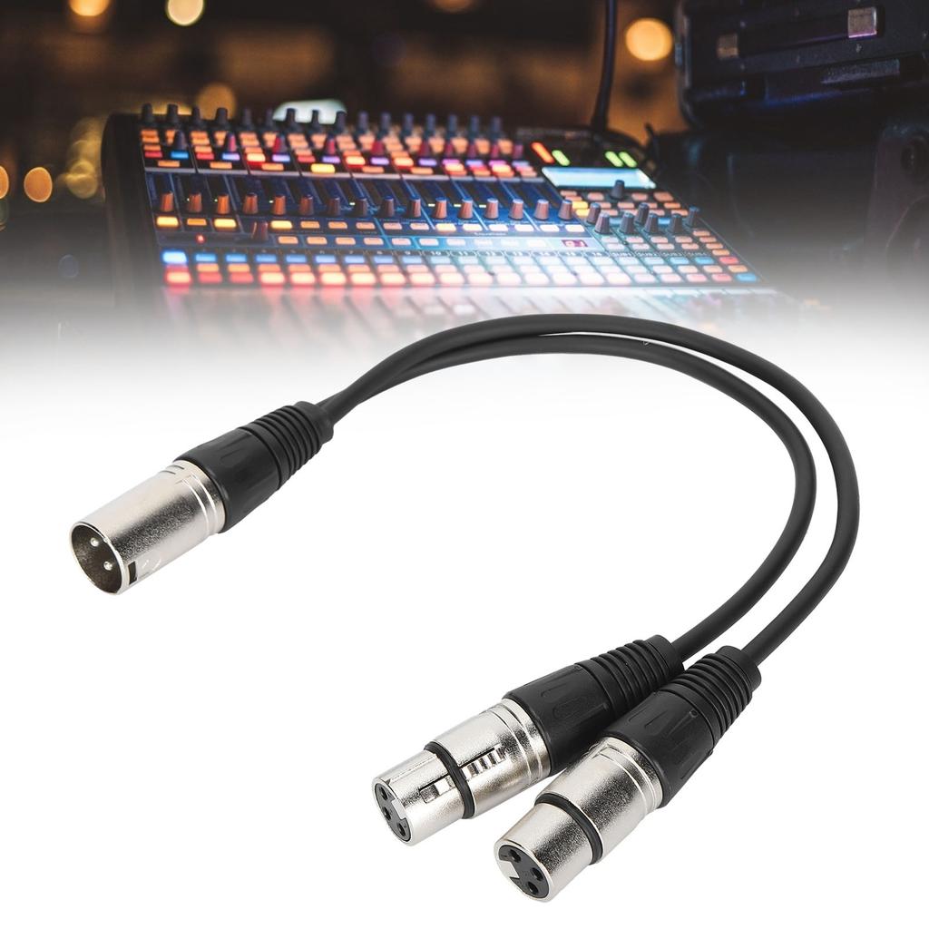 JORINDO JD6068 XLR Male to Dual XLR Female Cable YType Splitter Audio Microphone Cable 0.3M