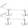 Тройной рыболовный крючок с винтовым пином, вспомогательный крючок, рыболовная оснастка, крючок на поводке, рыболовный крючок, рыболовные снасти
