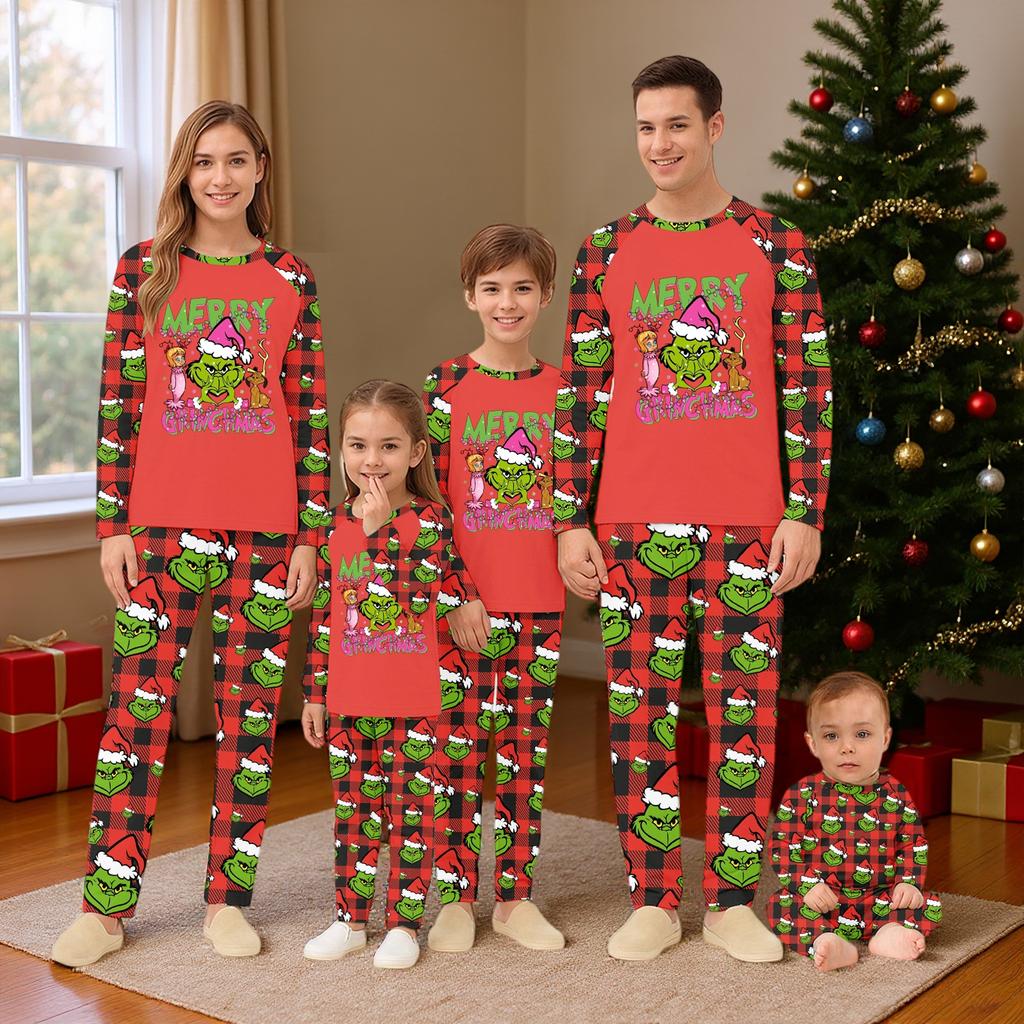 Мультяшный принт с буквами, семейный комплект с длинным рукавом, костюм родитель-ребенок, домашний костюм, осень