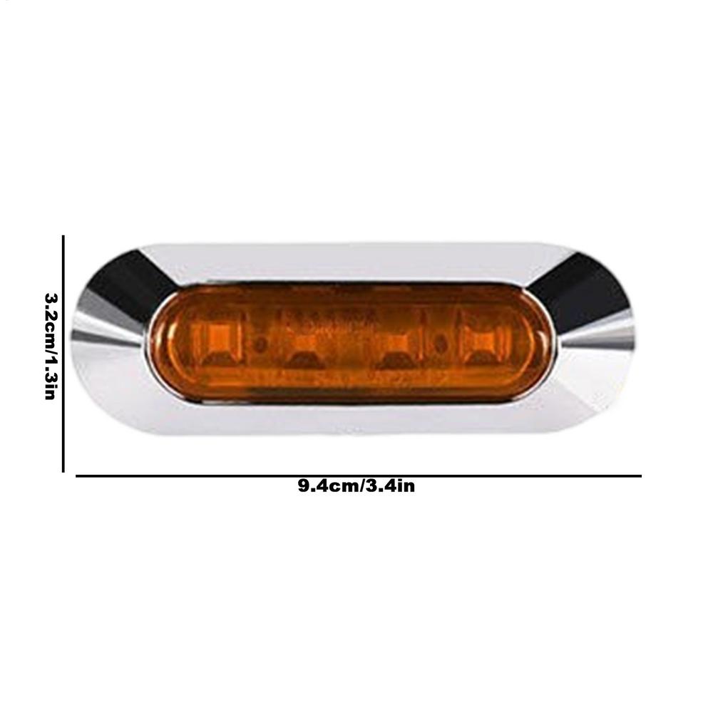 Боковой фонарь грузовика 4 LED Задний боковой габаритный фонарь и указатели поворота 12/24v Указатели поворота Светодиодный боковой габаритный фонарь Лампа